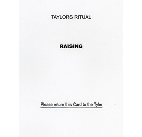 Taylor's Raising Question Card