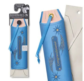 Greetings Card Bookmark (Congratulations or Happy Birthday)