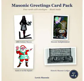 Masonic Greetings Card Pack - Set of 4 Cards & Envelopes