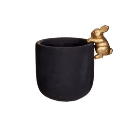 Golden Rabbit Planter 