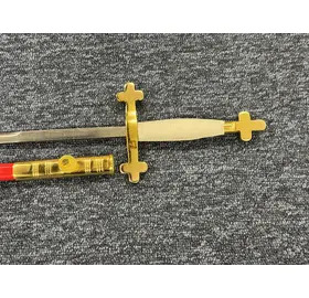 Rose Croix Sword With Red Scabbard (decorative)