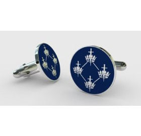 Quatuor Coronati Blue Cufflinks