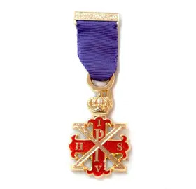 Red Cross of Constantine Companion Past Sovereigns Breast Jewel