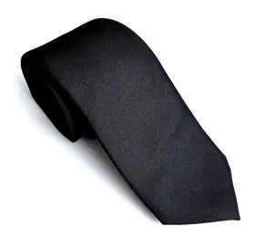 Plain Black Tie 