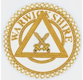 Warwickshire Grand Sword Bearer Apron Badge (Royal Arch)