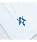 Light Blue Square and Compasses Gloves