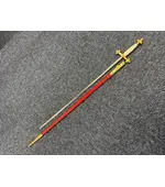 Rose Croix Sword With Red Scabbard (decorative)