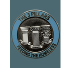 Three Pillars Feeding The Homeless Pin Badge
